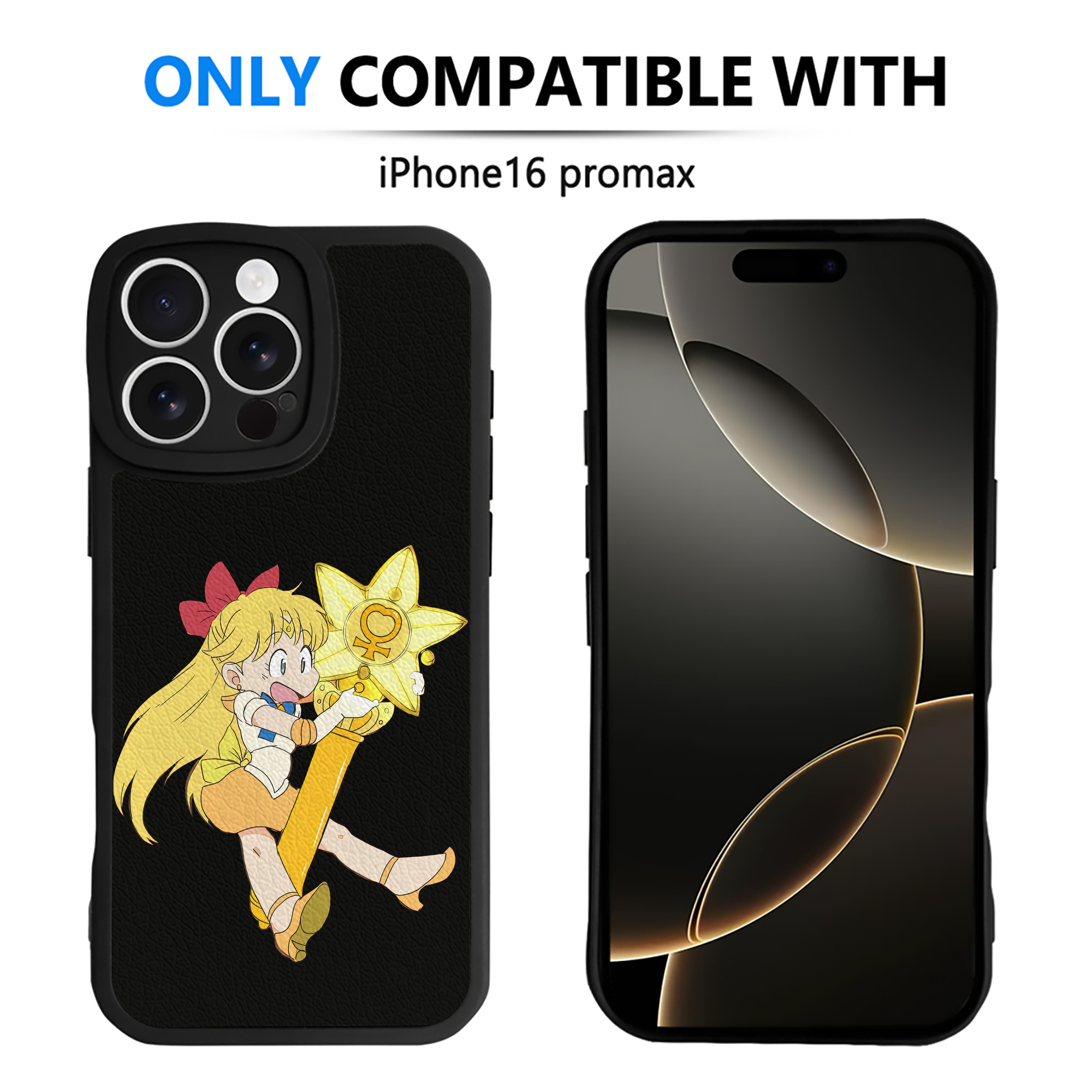 （画像用） 美少女戦士セーラームーン 愛野 美奈子 あいの みなこ Sailor Moon Aino Minako 【iPhone 16シリーズ対応】シリコンスマホケース（レザー調） 材質：シリコン